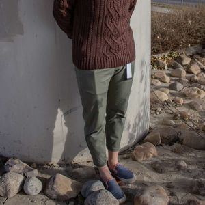 Unisex Green Giordano shortcut pants